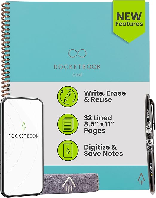 ROCKETBOOOK Smart Spiral Notebook