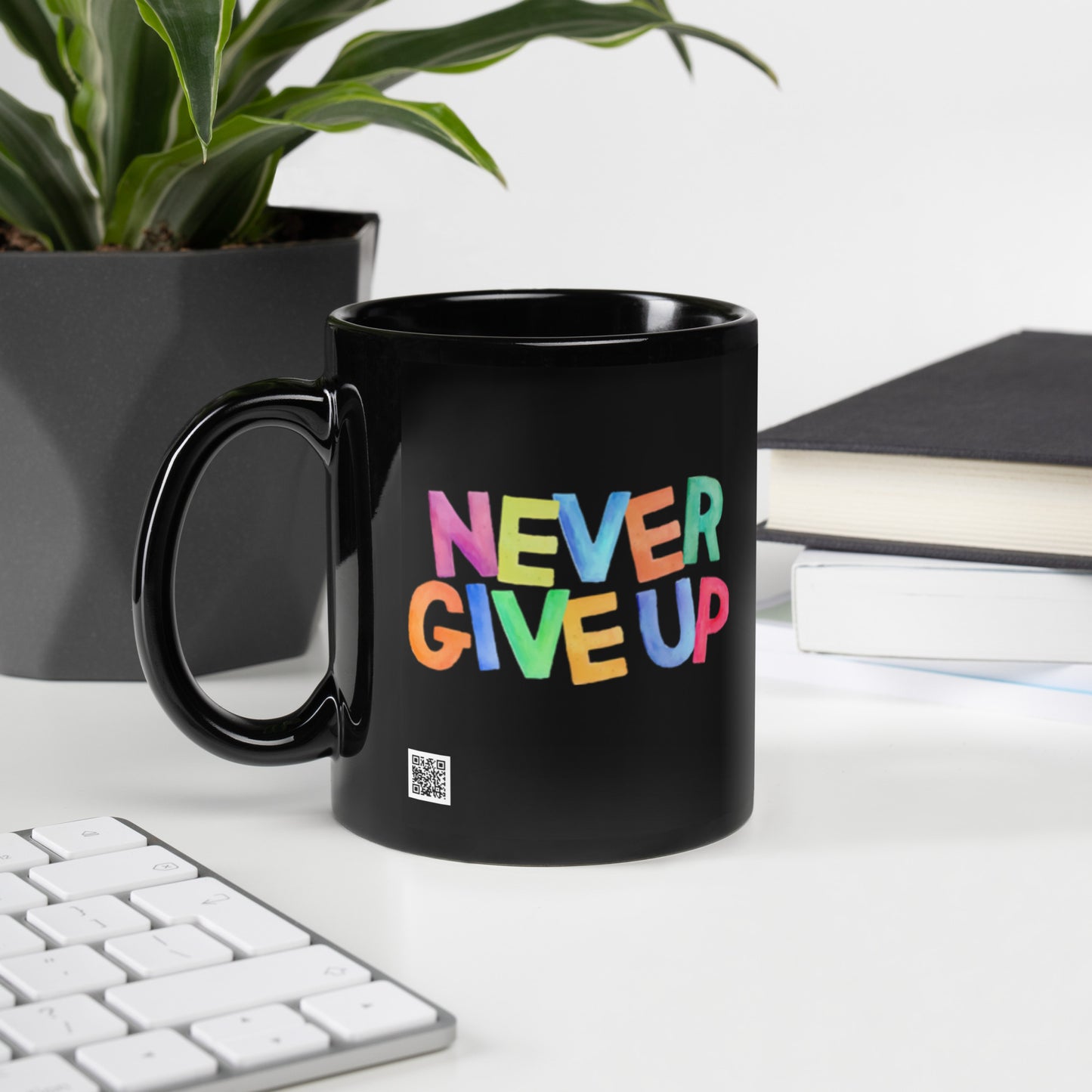 Feel-Good Mantras Mug | Never Give Up