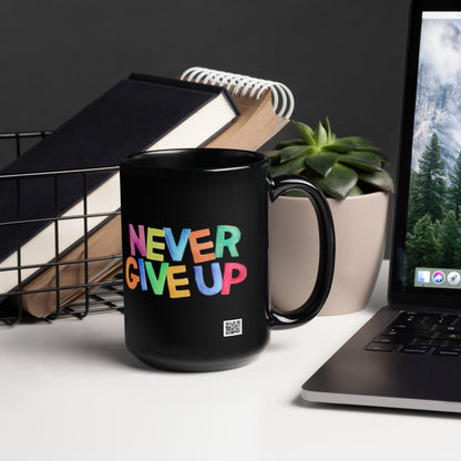 Feel-Good Mantras Mug | Never Give Up