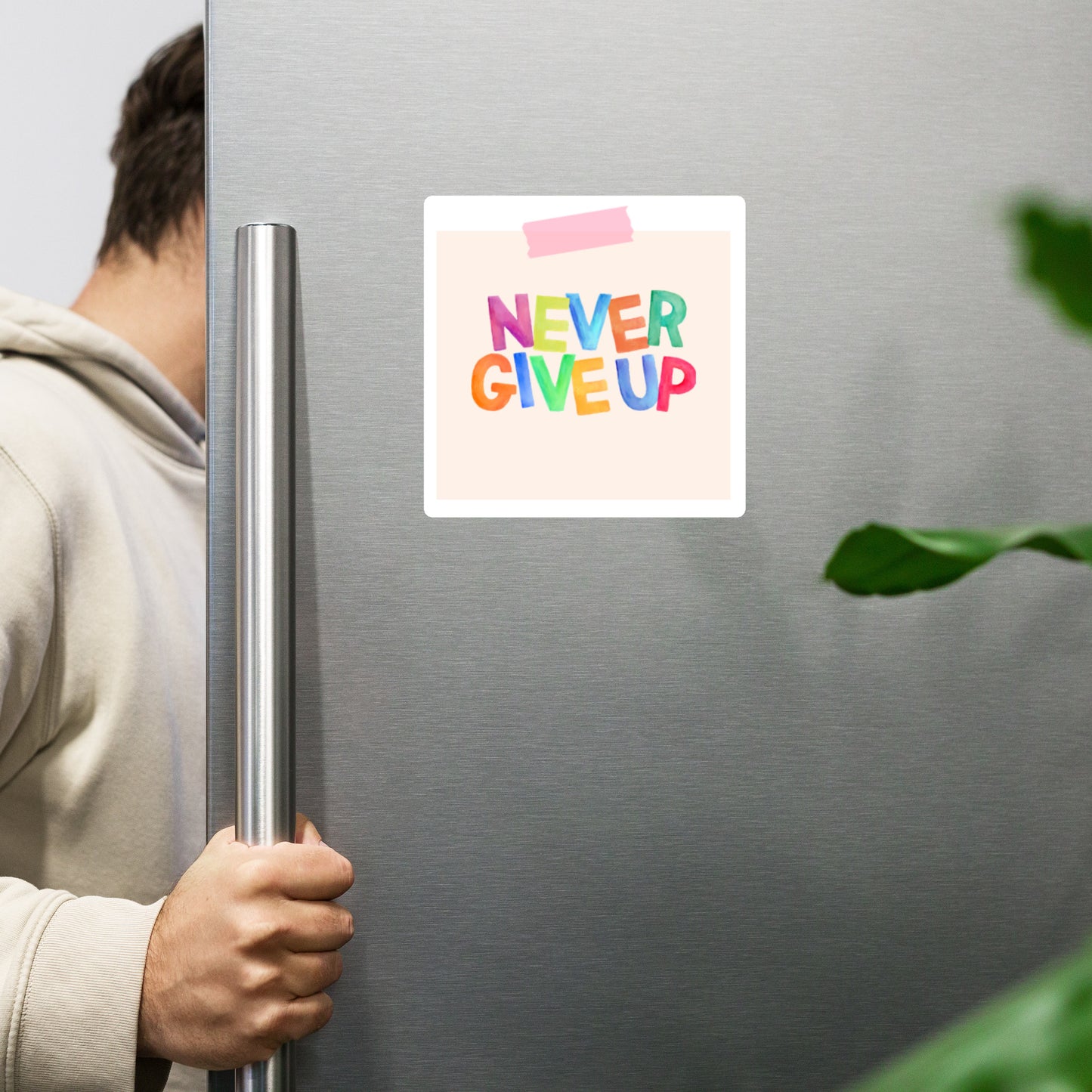 Feel-Good Mantras Magnet | Never Give Up