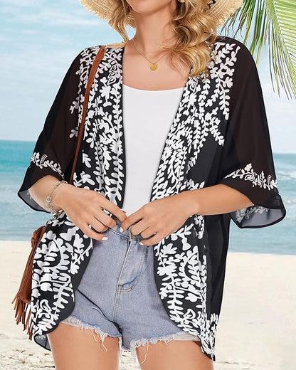 Lightweight Kimono Cardigan – Sheer & Flowy Cover-Up
