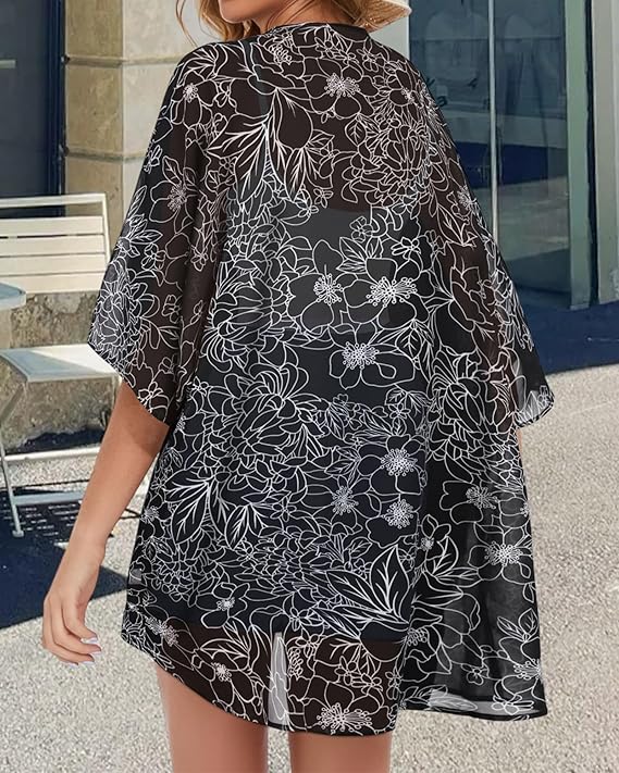 Lightweight Kimono Cardigan – Sheer & Flowy Cover-Up