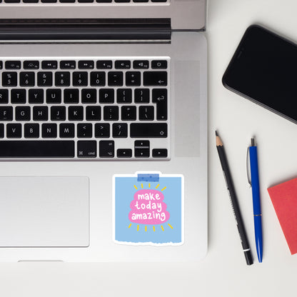 Feel-Good Mantras Sticker | Make Today Amazing