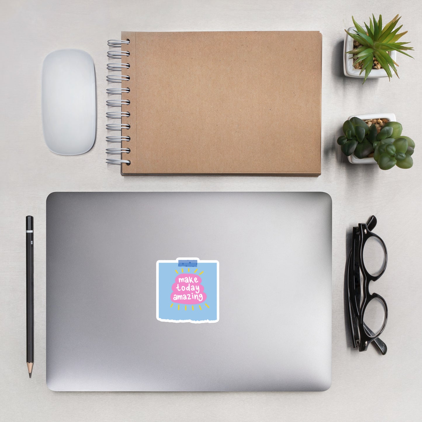 Feel-Good Mantras Sticker | Make Today Amazing
